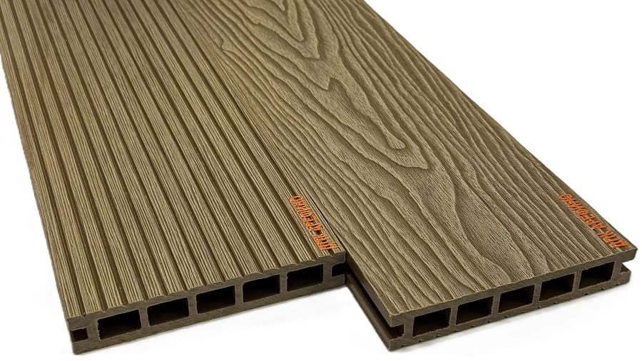 Террасная доска АРФ КВАДРО, 145х24 мм. ОРЕХ - Фото