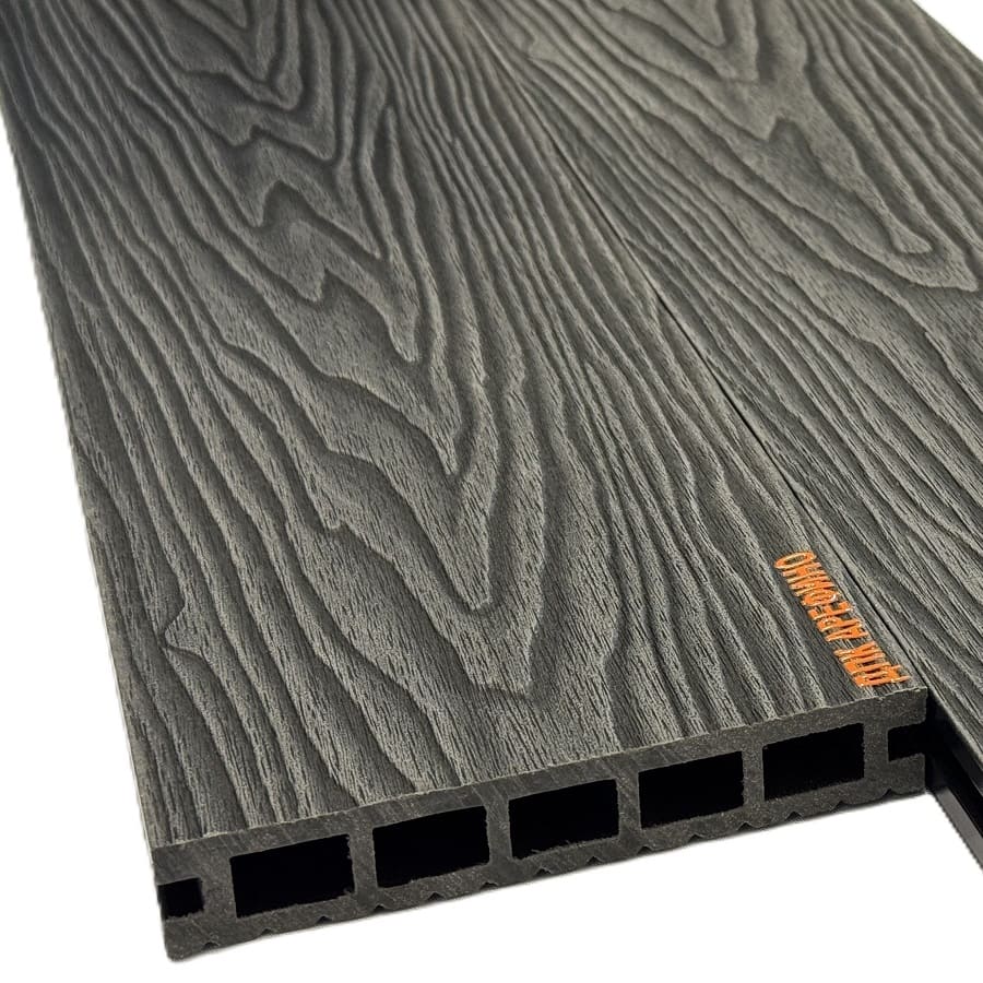 Террасная доска АРФ КВАДРО, 145х24 мм. ГРАФИТ - Фото