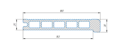 СТУПЕНЬ МАКС, ШАЛЕ АНТРАЦИТ 180х25 мм - Фото
