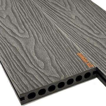 Террасная доска АРФ РИНГ, 145х24 мм. СЕРЫЙ - Фото