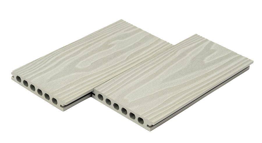 Террасная доска БЕСШОВНАЯ, 142х22 мм, ЖЕМЧУЖНЫЙ - Фото