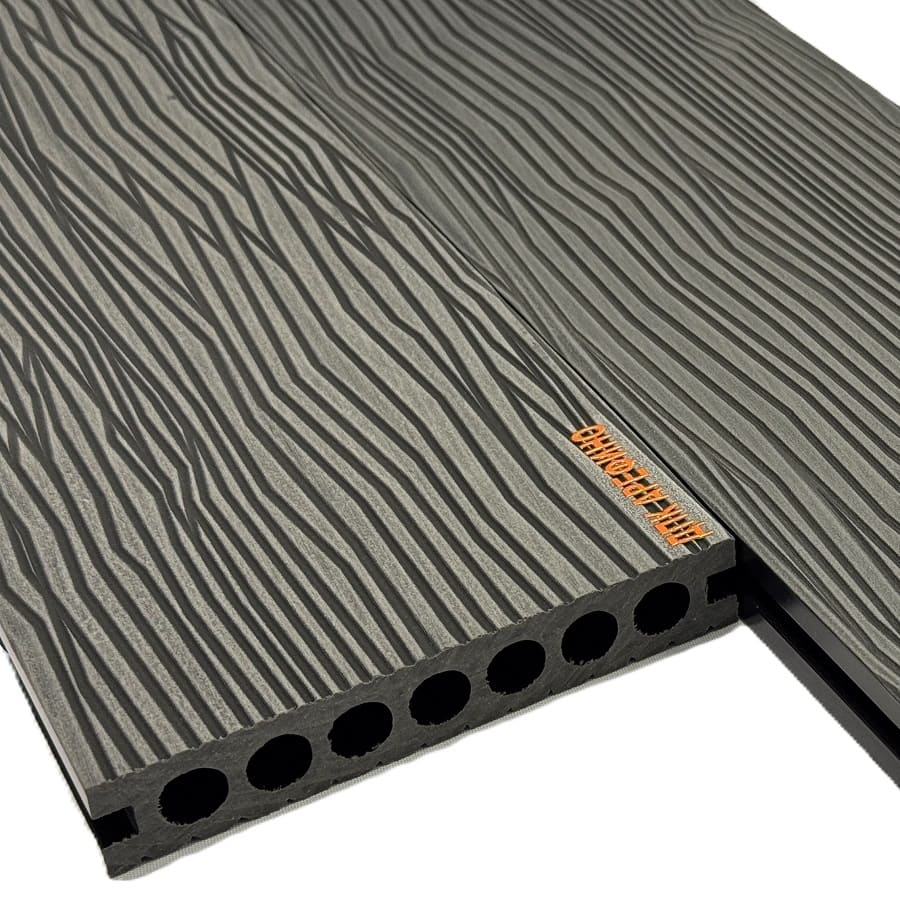 Террасная доска АРФ РИНГ СТРОНГ, 145х24 мм. ГРАФИТ - Фото