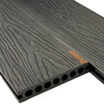 Террасная доска АРФ РИНГ, 145х24 мм. ГРАФИТ - Фото