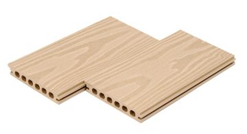 Террасная доска БЕСШОВНАЯ, 142х22 мм, БЕЖЕВЫЙ - Фото