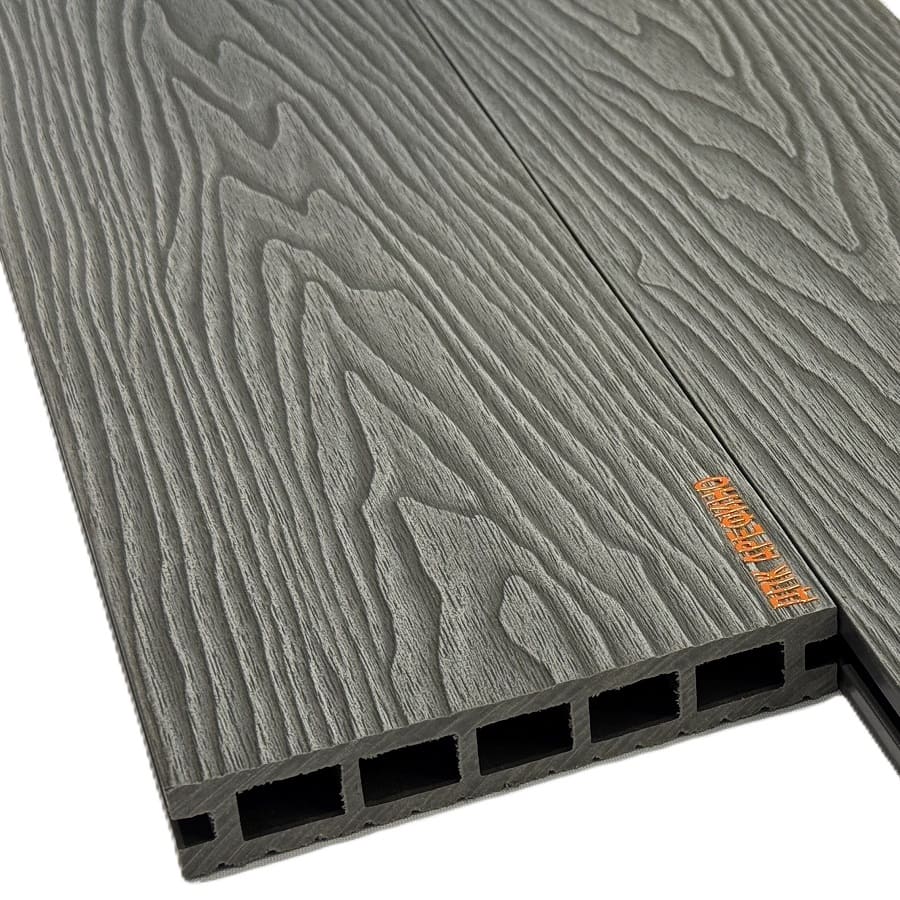 Террасная доска АРФ КВАДРО, 145х24 мм. СЕРЫЙ - Фото