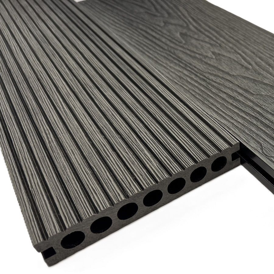 Террасная доска АРФ РИНГ, 145х24 мм. ГРАФИТ - Фото