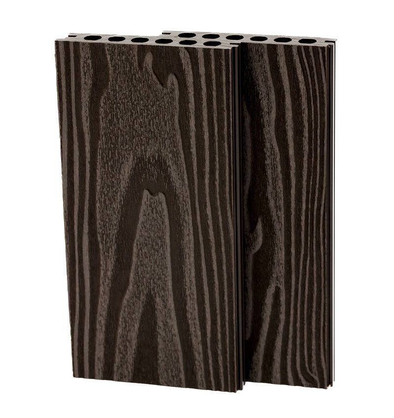 Террасная доска БЕСШОВНАЯ, 142х22 мм, ШОКОЛАД - Фото