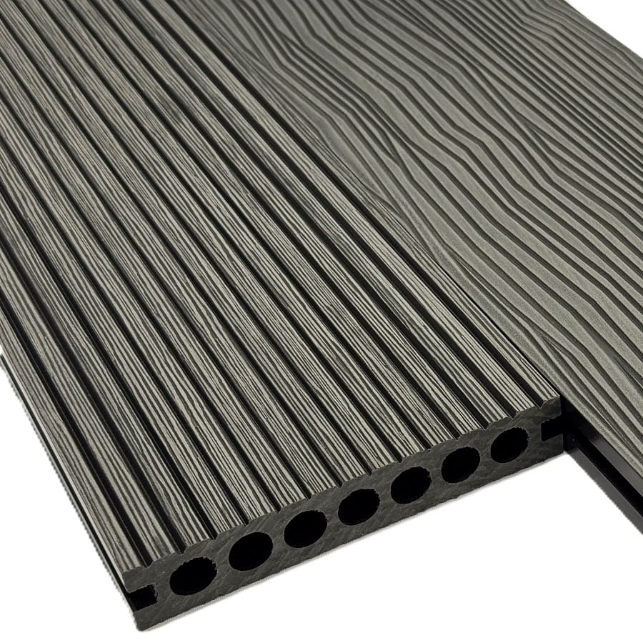 Террасная доска АРФ РИНГ СТРОНГ, 145х24 мм. ГРАФИТ - Фото