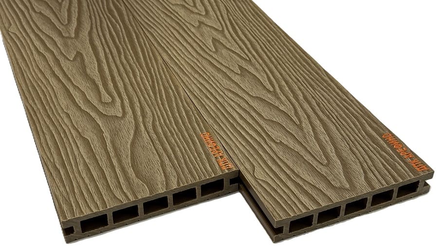 Террасная доска АРФ КВАДРО, 145х24 мм. ОРЕХ - Фото