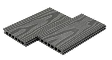 Террасная доска БЕСШОВНАЯ, 142х22 мм, СЕРЫЙ - Фото