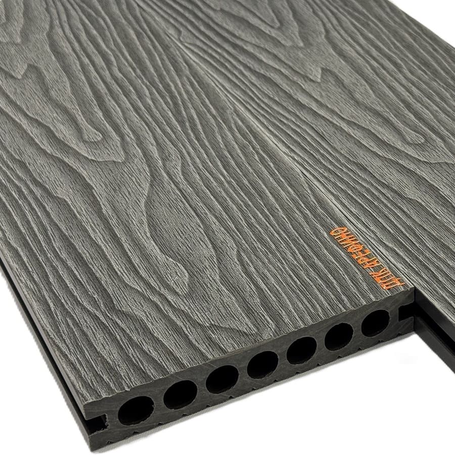 Террасная доска АРФ РИНГ, 145х24 мм. СЕРЫЙ - Фото