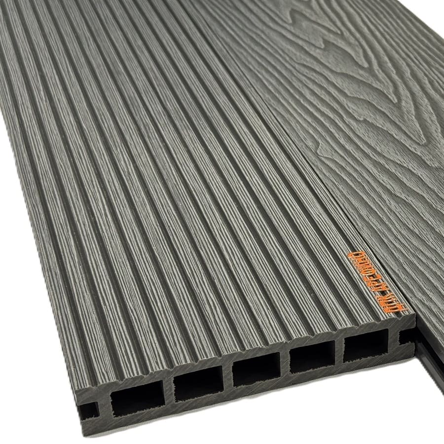 Террасная доска АРФ КВАДРО, 145х24 мм. СЕРЫЙ - Фото