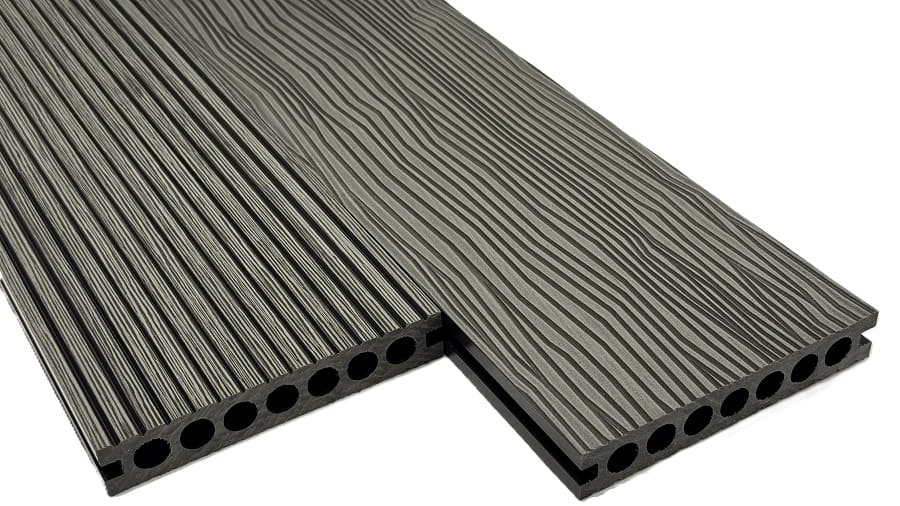 Террасная доска АРФ РИНГ СТРОНГ, 145х24 мм. ГРАФИТ - Фото