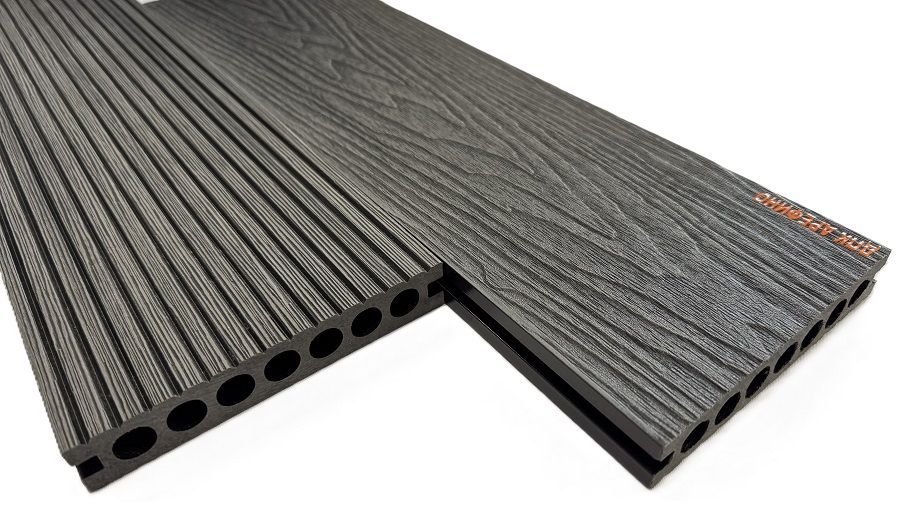 Террасная доска АРФ РИНГ, 145х24 мм. ГРАФИТ - Фото