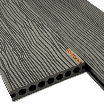 Террасная доска АРФ РИНГ СТРОНГ, 145х24 мм. ГРАФИТ - Фото