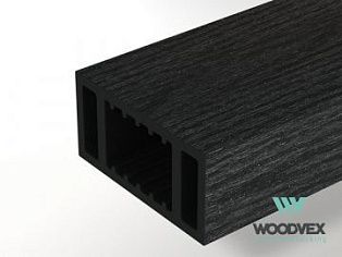 Перила ограждения нижние Woodvex Select 100х50х3000 мм, ГРАФИТ - Фото