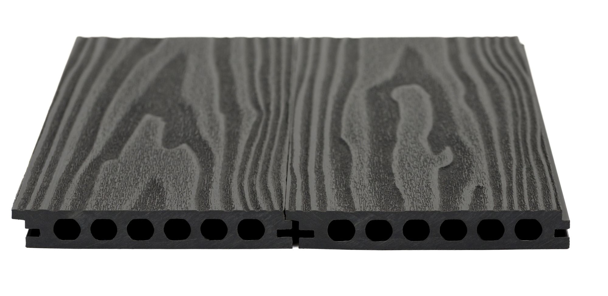 Террасная доска БЕСШОВНАЯ, 142х22 мм, ГРАФИТ - Фото