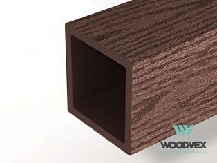 Столб ограждения Woodvex Select 100х100х3000 мм, ТЕМНО-КОРИЧНЕВЫЙ - Фото