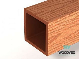 Столб ограждения Woodvex Select 100х100х3000 мм, ТЕРРАКОТА - Фото