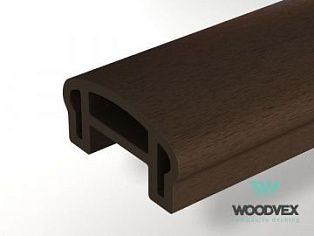Перила ограждения верхние Woodvex Select 100х50х3000 мм, ВЕНГЕ - Фото