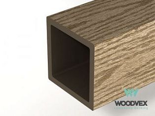 Столб ограждения Woodvex Select 100х100х3000 мм, КОФЕ - Фото