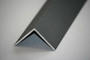 Уголок равносторонний, алюминий, гладкий, окрашенный, цвет Серый дым - Фото