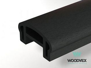 Перила ограждения верхние Woodvex Select 100х50х3000 мм, ГРАФИТ - Фото